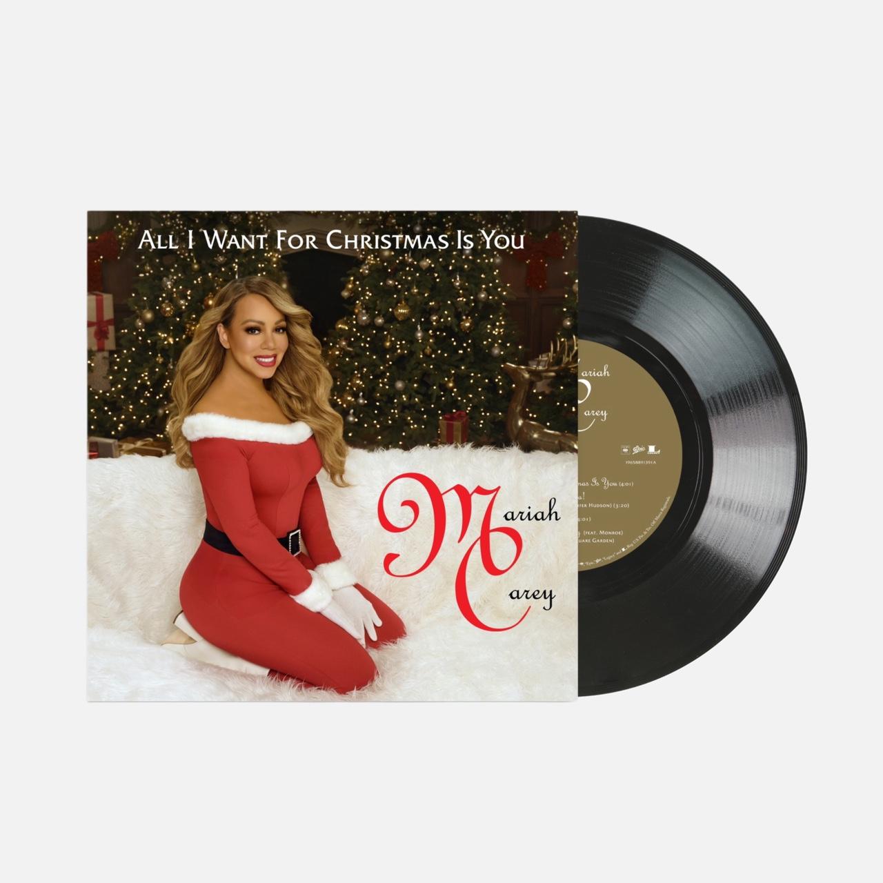 Mariah Carey Christmas Carol LP Single All I Want for Christmas Is You (7"/30th Anniversary Edition)