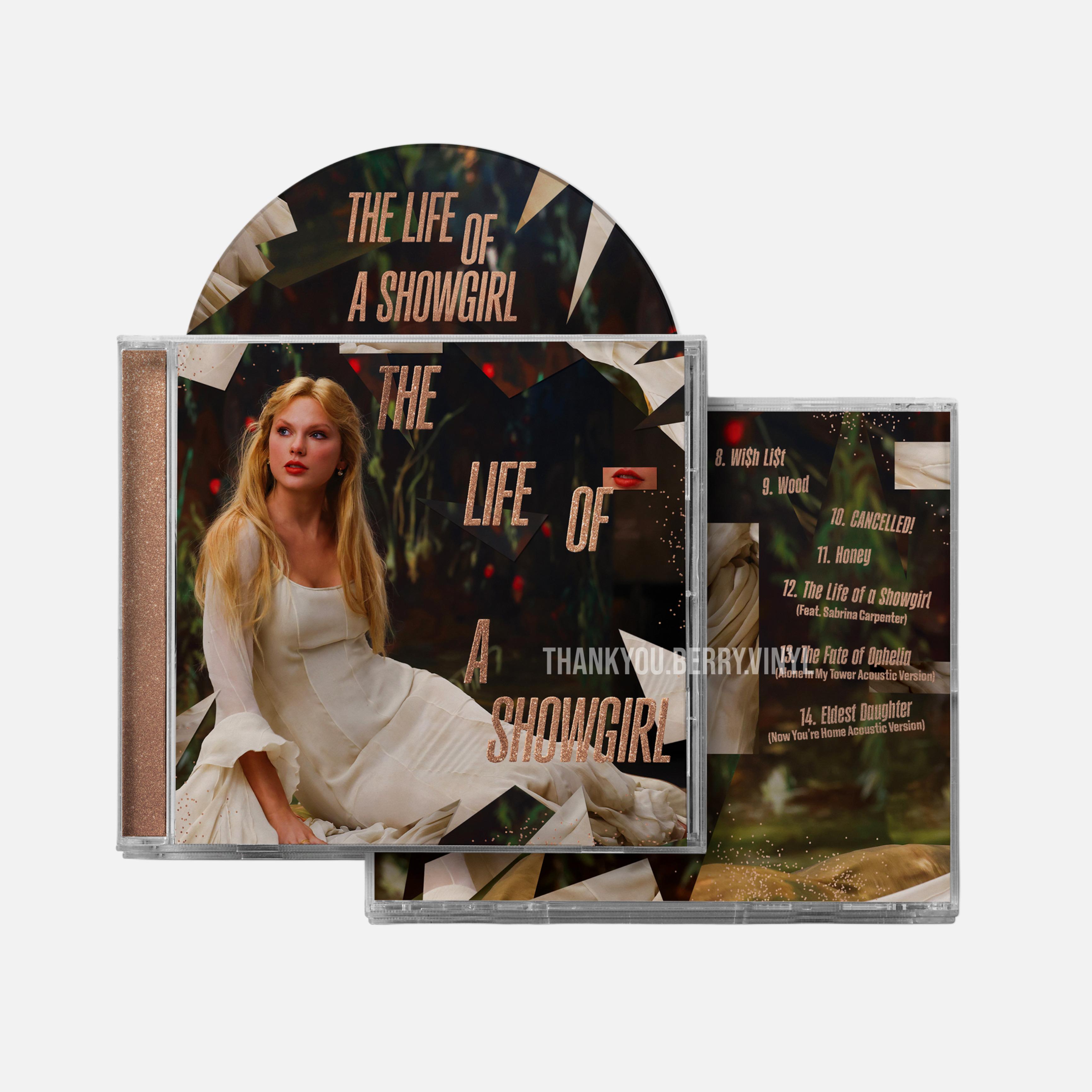 Taylor Swift CD Limited Edition 12th Album The Life of a Showgirl (Bonus Track/Yellow Cover)