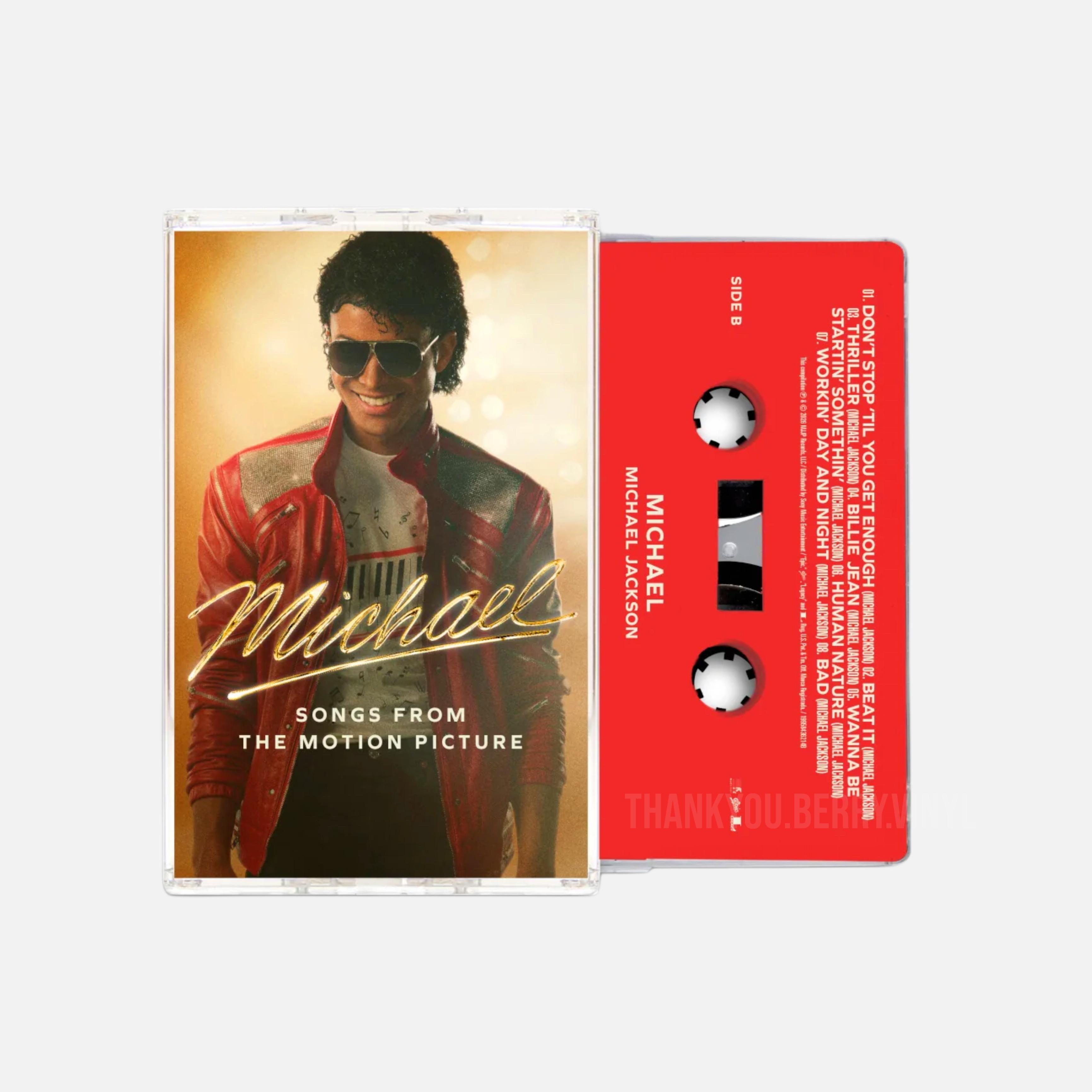 Michael Jackson Movie Soundtrack Cassette Tape (Red Color Edition)