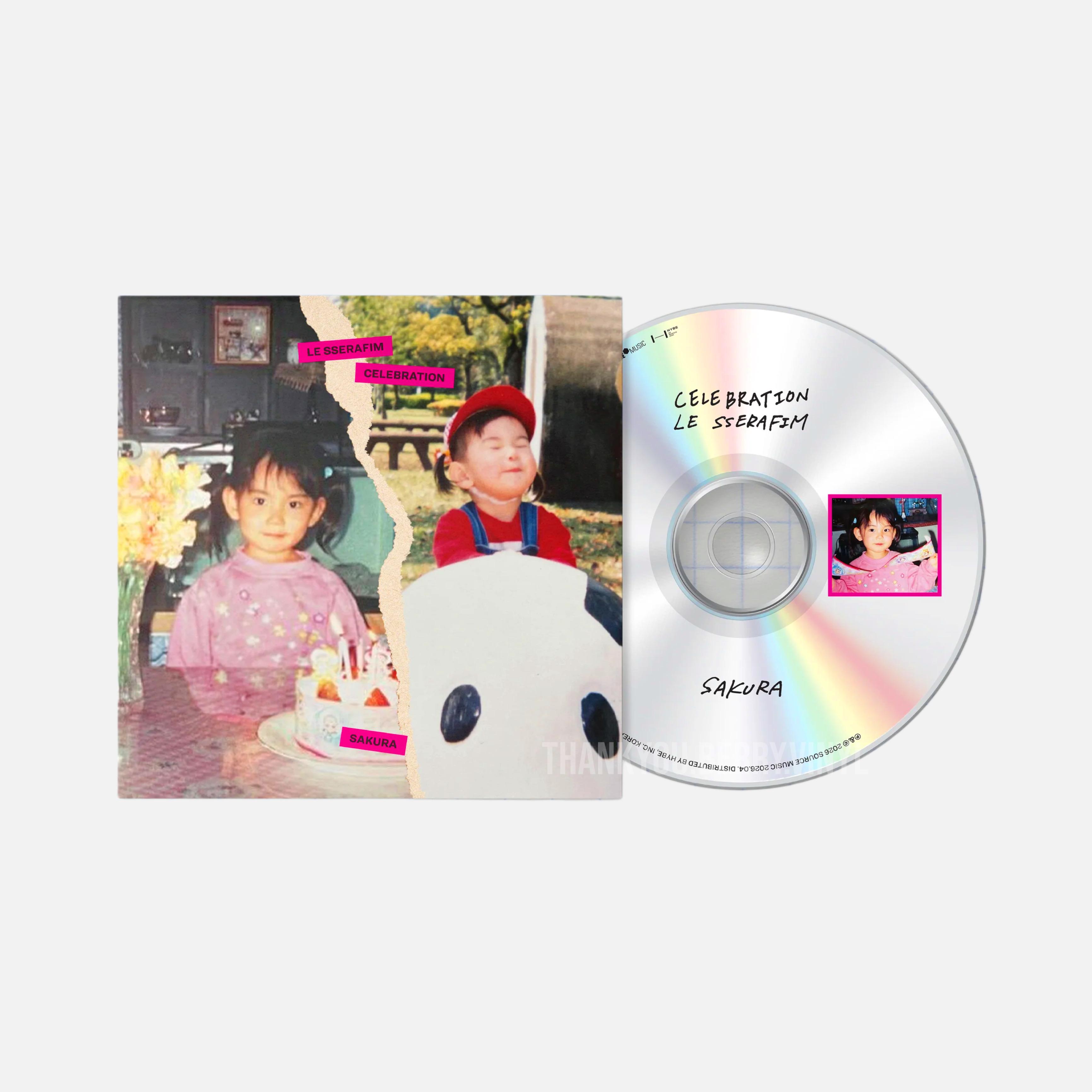 LE SSERAFIM CD Single CELEBRATION (Sakura Version)