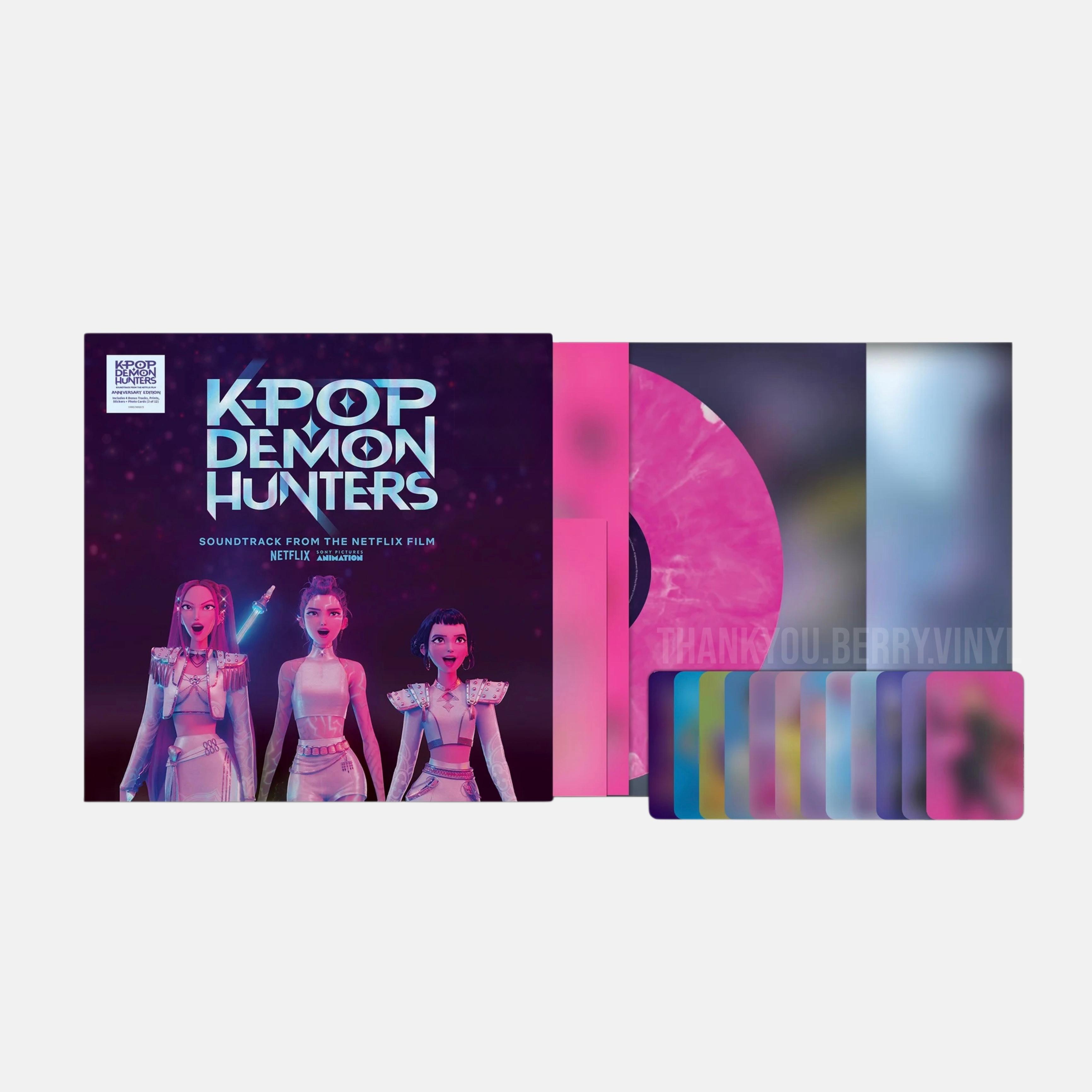 K-POP Demon Hunters LP 1st Anniversary Edition (Pink White Marble)