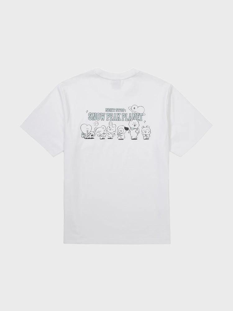BT21 Snowpeak Graphic Short Sleeve T-Shirt (WHITE)