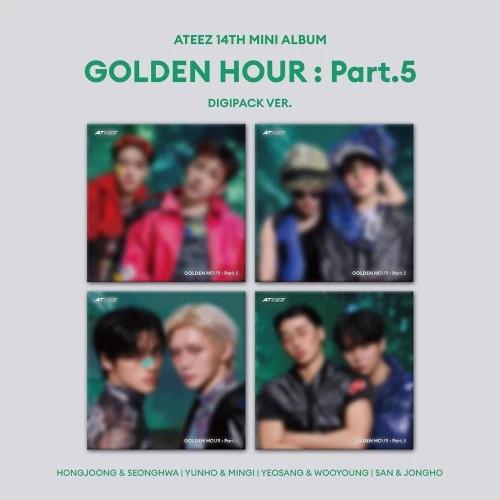 [Apple Bonus][Set/Album 4 EA] ATEEZ - GOLDEN HOUR : Part.5 (DIGIPACK UNIT VER.)
