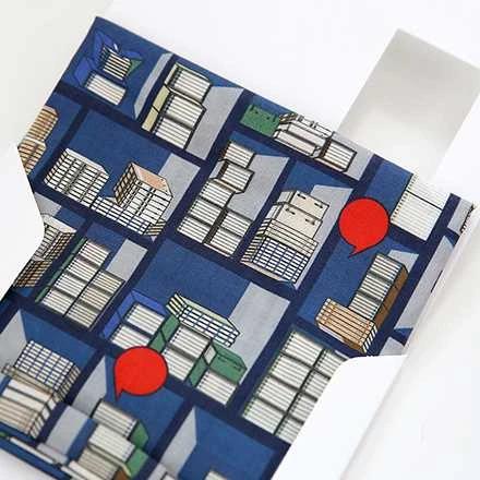 Single-layer Bojagi with Chaekgado (Book Shelf Painting)