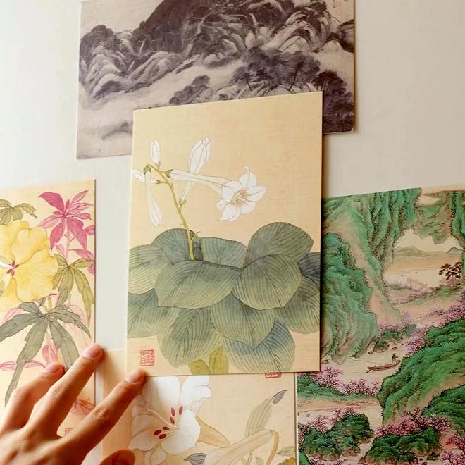 Postcard (Jade Hairpin Flower) - National Museum of Korea Specialty Product