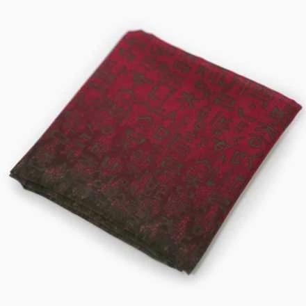 Hangul Handkerchief Scarf (Red)