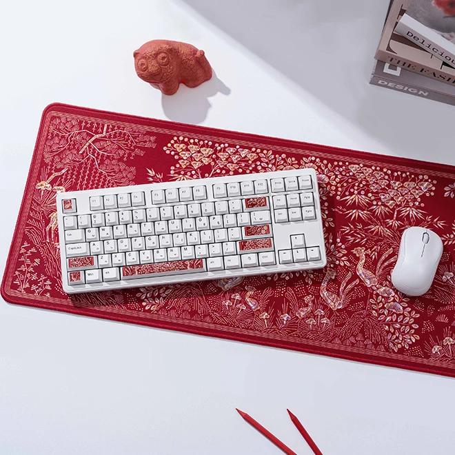 Desk Desk Pad & Sticker Set (Mother-of-Pearl Lacquerware)