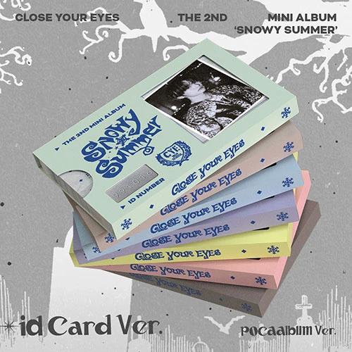 SET/7 Albums CLOSE YOUR EYES - The 2nd Mini Album [Snowy Summer] (ID Card Ver. / POCAALBUM)