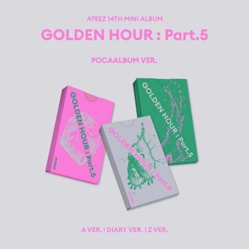 SET/Album 3 EA ATEEZ - GOLDEN HOUR : Part.5 (POCAALBUM)