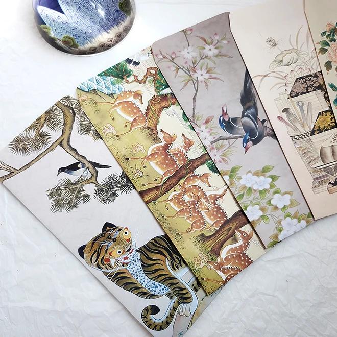 Minhwa Five Blessings Envelope Set