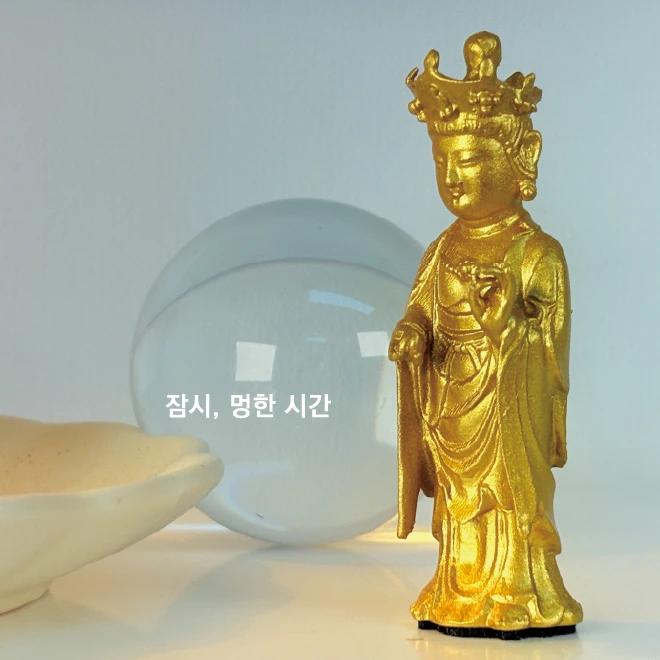 Gilt-bronze Bodhisattva Standing Figure 80 Miniature Exhibition