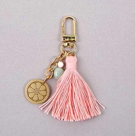 Lotus Pattern Keychain (Pink)