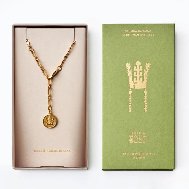 Gold Crown and Bracelet from Geumgwan Tomb APEC 2025 KOREA - Collaboration Product with Korea Craft and Design Foundation