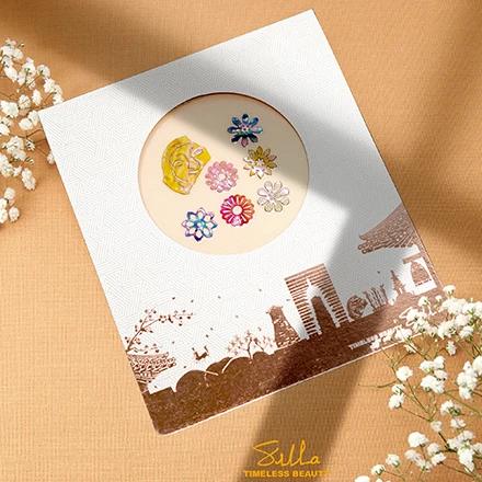 Mother-of-pearl Sticker 'Smile of Silla' (Flower Water Stopper)
