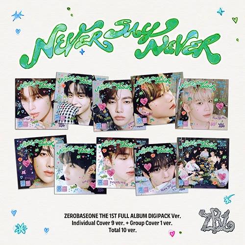 SET/Album 10 EA ZEROBASEONE - THE 1ST FULL ALBUM [NEVER SAY NEVER] (DIGIPACK Ver.)