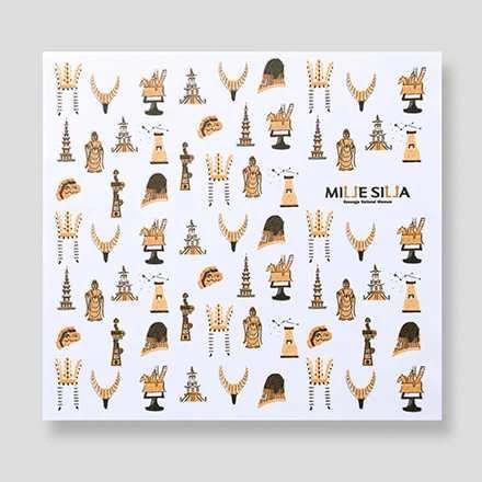 Millennium Silla Artifact Eyeglass Cloth (White) - Gyeongju Museum Special Product