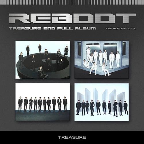 TREASURE - 2ND FULL ALBUM [REBOOT] (YG TAG ALBUM) - 4 ALBUM SET