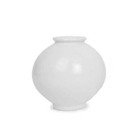 White Porcelain Moon Jar (Dalhangari) Replica