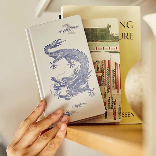 [Tang-Tang Ping-Ping Exhibition] Special Hardcover Notebook (Four Guardians Blue Dragon)