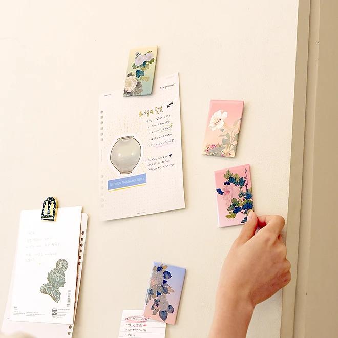 Calligraphy and Painting Magnet (Peony) - National Museum of Korea Specialized Product
