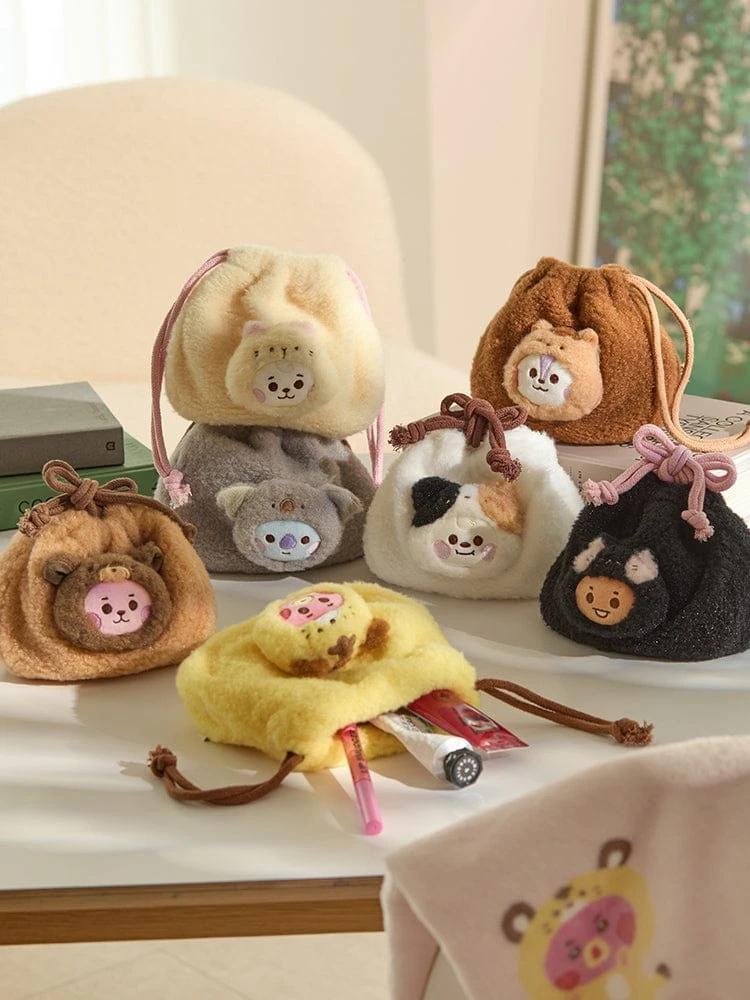 BT21 BABY More Fluffy Face Doll String Pouch