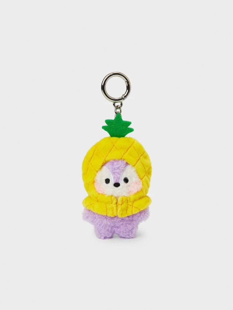 BT21 MANG Mini Minini Pineapple Fruit Plush Keychain
