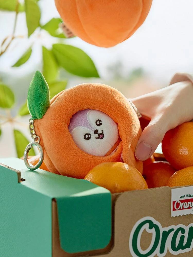 BT21 MANG Baby Orange Party Plush Keyring