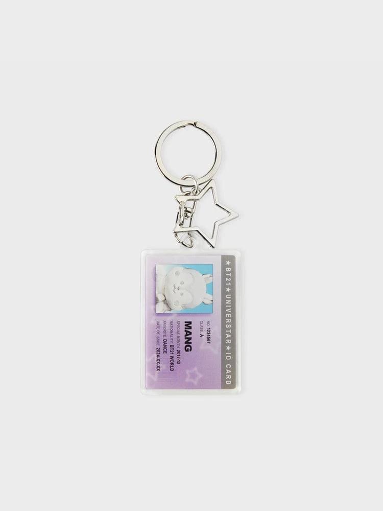 BT21 MANG Silver Edition ID Card Acrylic Keyring