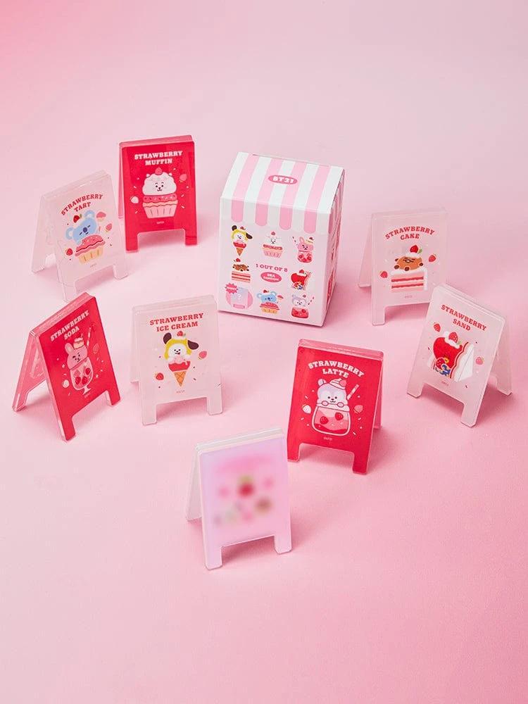 BT21 Strawberry Party Random Acrylic Multi Clip (1 pc)