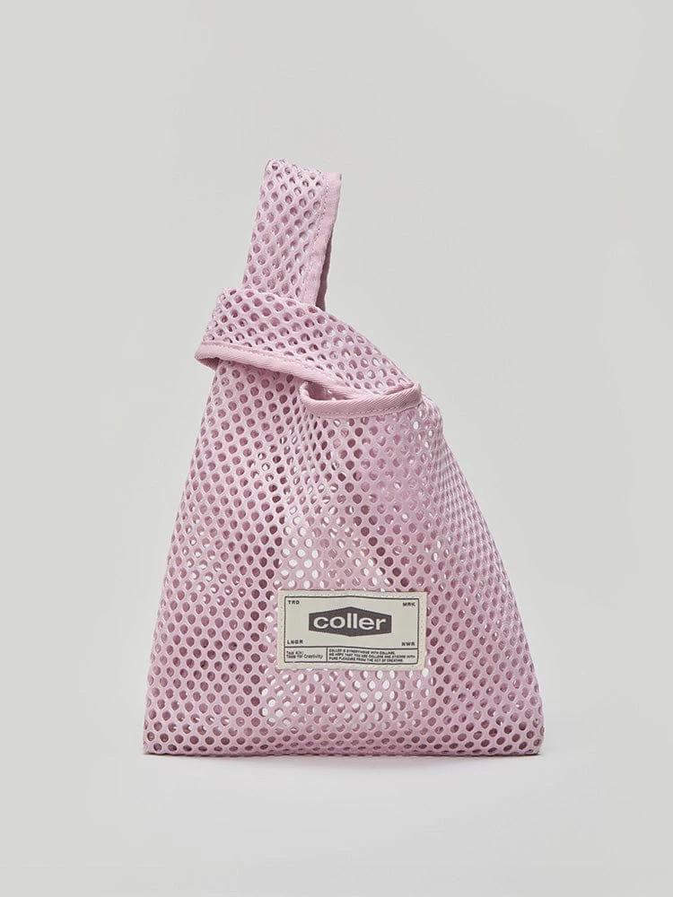 COLLE Mesh Mini Tote Bag Down Pink
