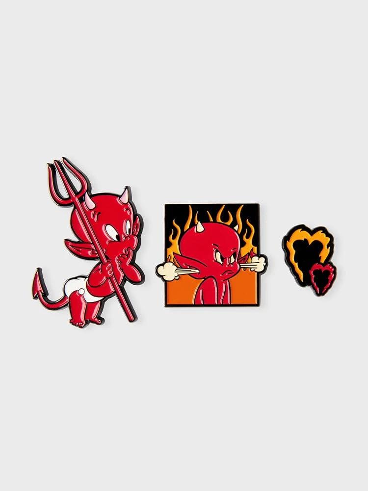 COLLÉ X Hot Stuff Metal Sticker Set
