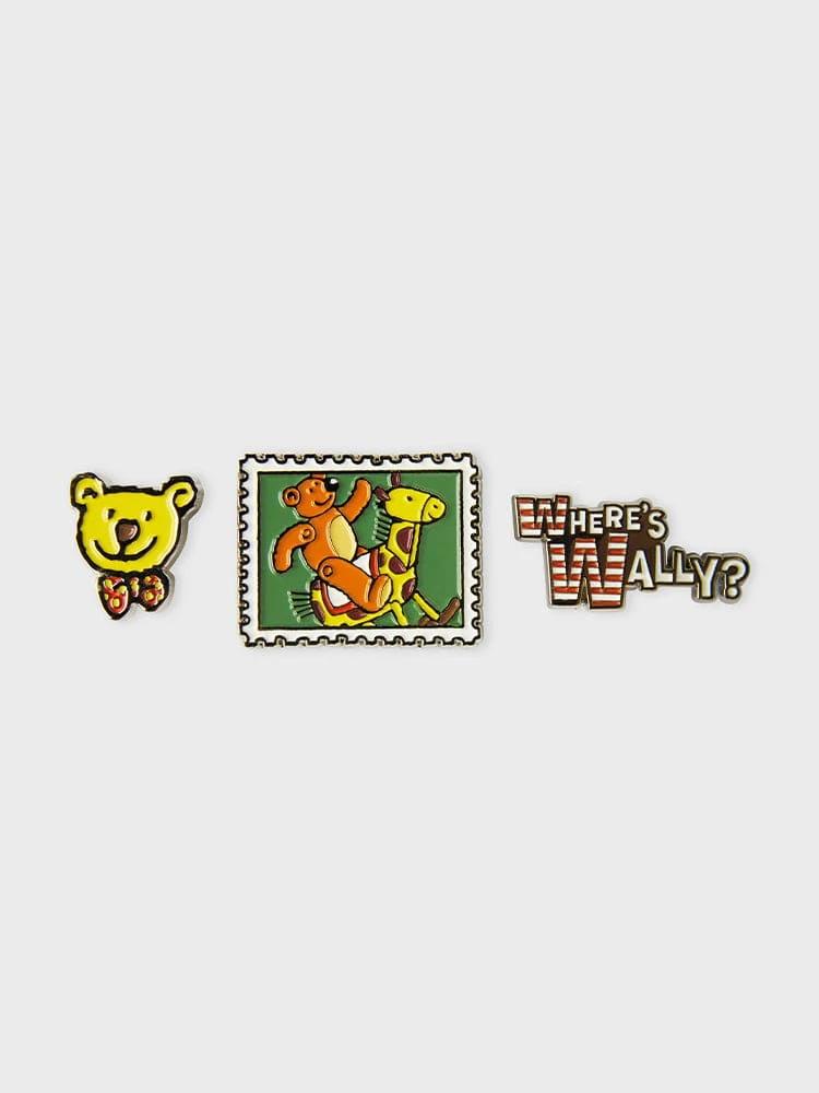 COLLÉ X Where's Wally Metal Sticon Set