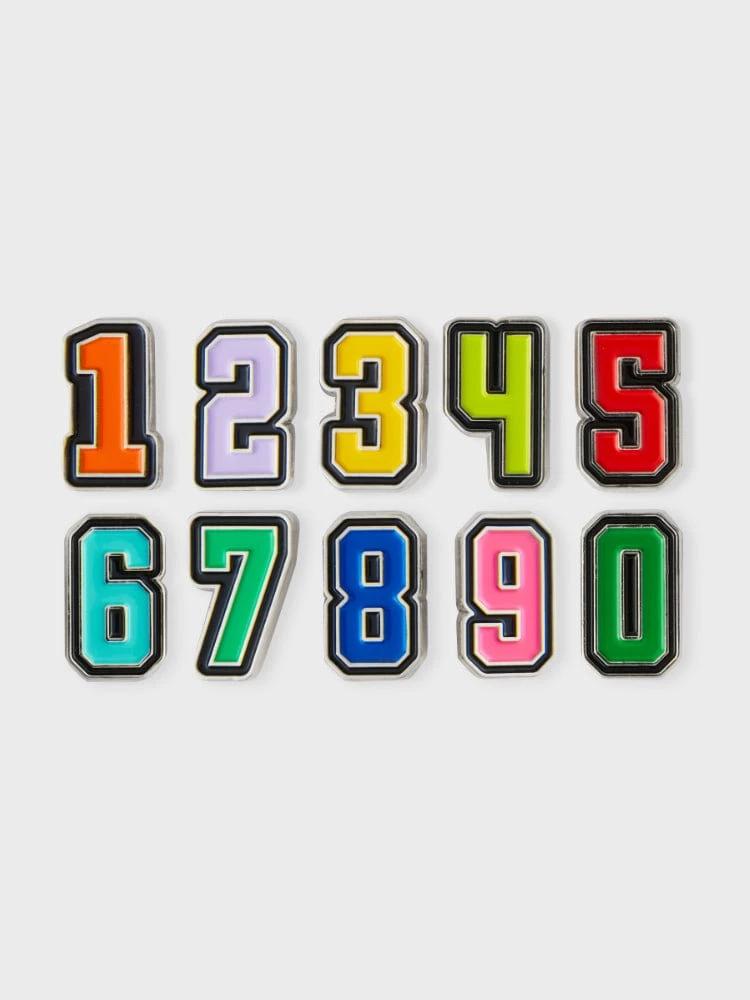 Colle Metal Number Sticon Color VER.1