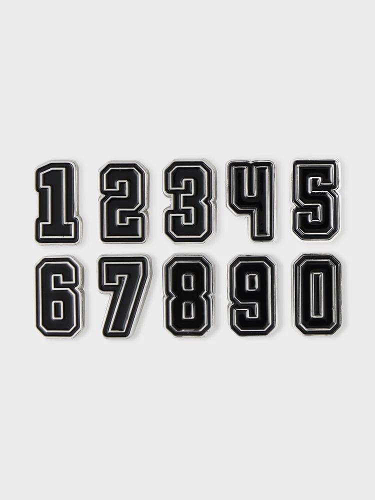 KKOLAE Metal Number Sticon Black VER.2