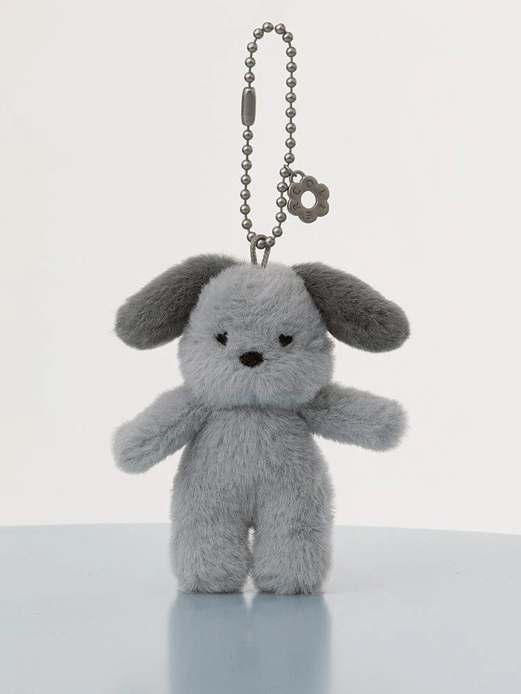 COLLÉ Furry Puppy Mini Sticon Plush Keyring