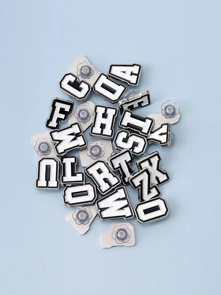 COLLE Metal Alphabet Sticon White (A~Z)