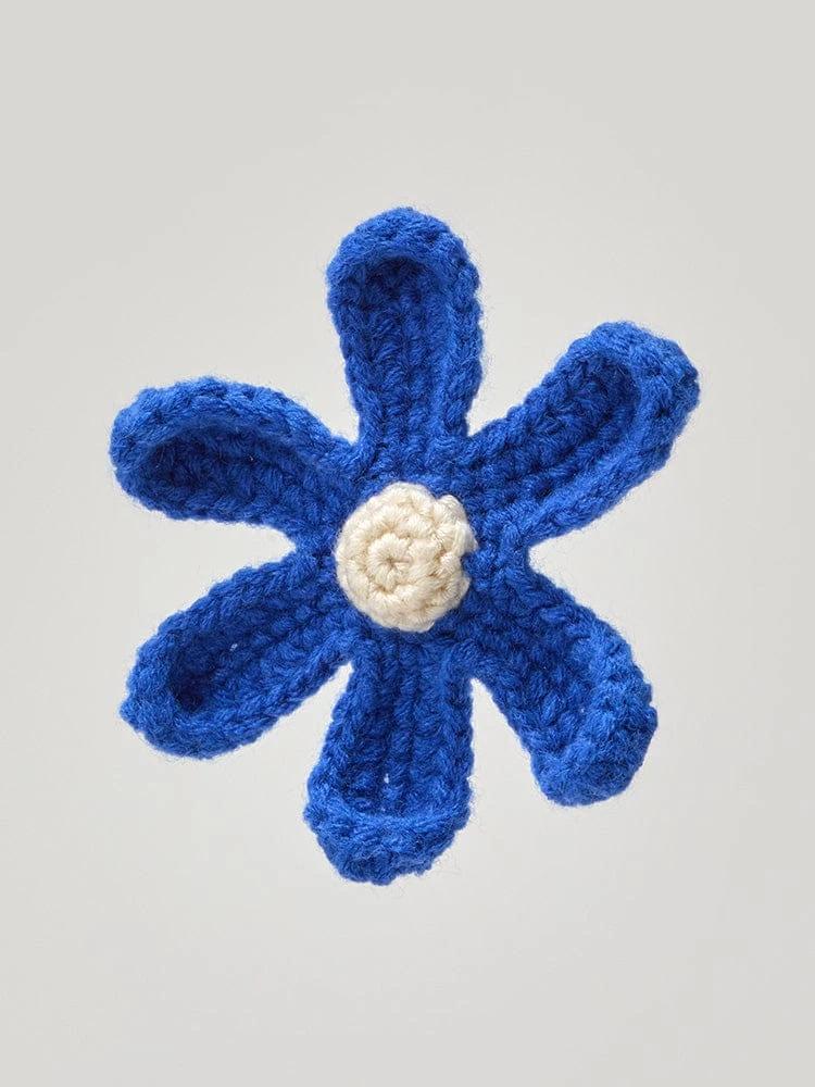 KOLÉ knit flower sticon blue