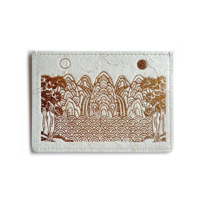 Hanji Leather Card Wallet (Ilwol Obongdo)