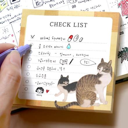 Memo Pad «Portrait of Cho Ji-un with Inscription Pil Yu-ha» (Yellow)
