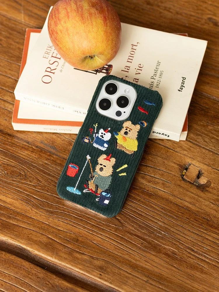 Dinotaeng Cococup Fishing Corduroy iPhone Case