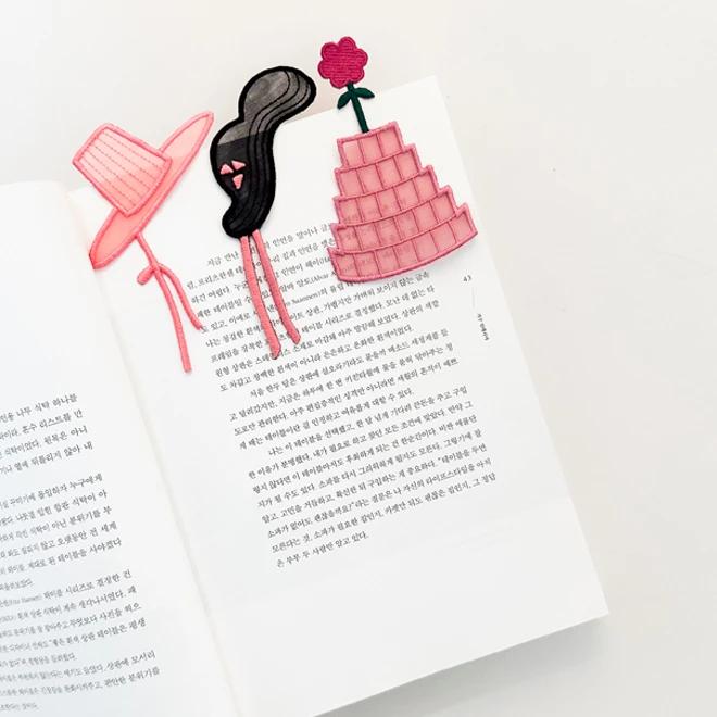 Joseon Dynasty Beauty Bookmarks Set (Pink)