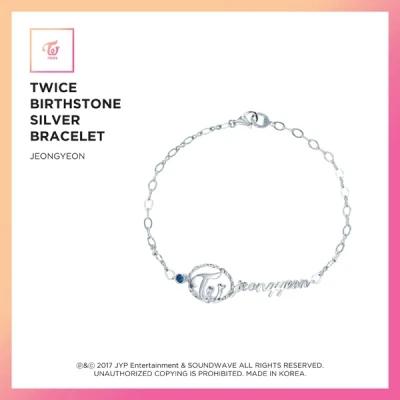 TWICE - JEWELRY COLLECTION LIMITED EDITION [TWICE BIRTHSTONE SILVER BRACELET 9 EA / Jeongyeon]