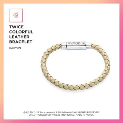 TWICE - JEWELRY COLLECTION LIMITED EDITION [TWICE COLORFUL LEATHER BRACELET 9 EA / Dahyun]