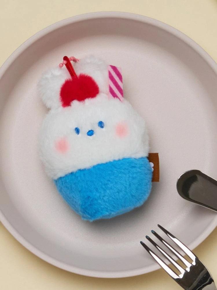 LINE FRIENDS minini Dessert Cafe Cony ni Cream Soda Plush Keyring