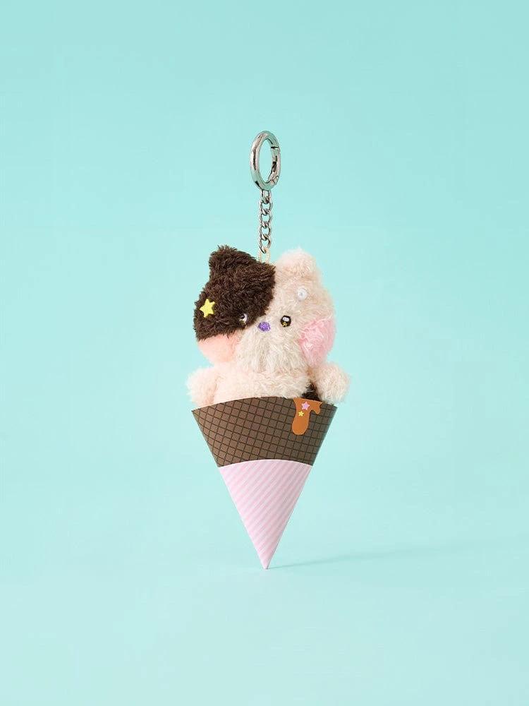 LINE FRIENDS mini minini Jenini ice cream keychain