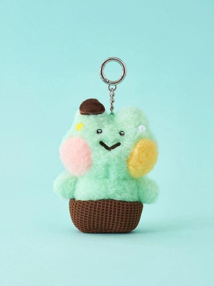 LINE FRIENDS minini Renini Ice Cream Mint Choco Keyring