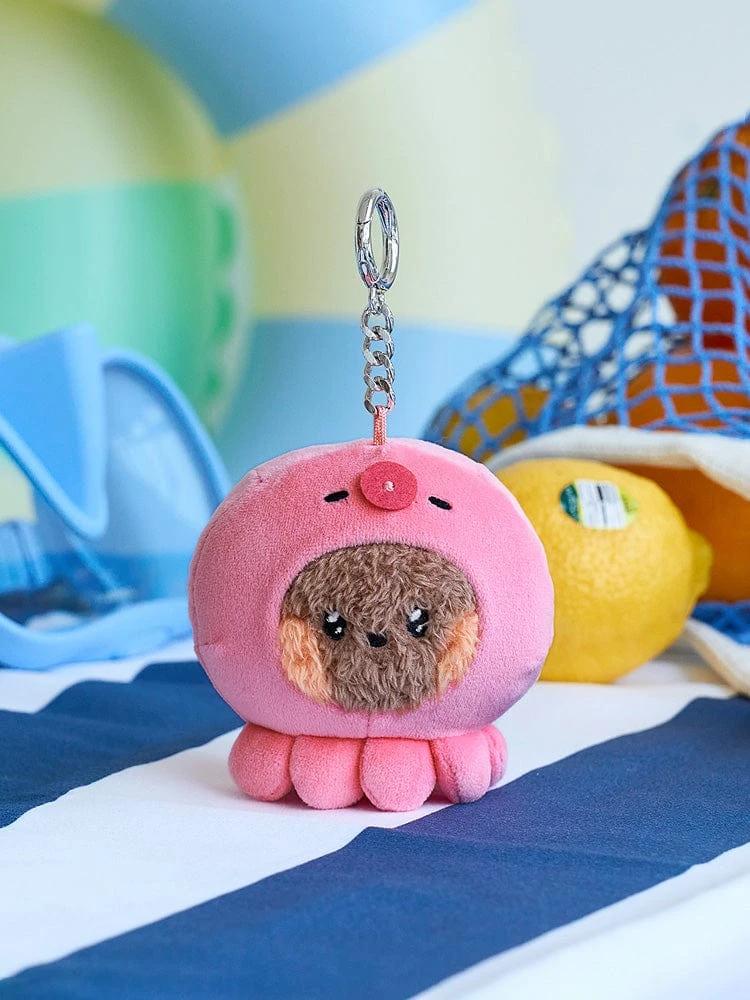 LINE FRIENDS mini minini Under the Pool Bunini Plush Keyring