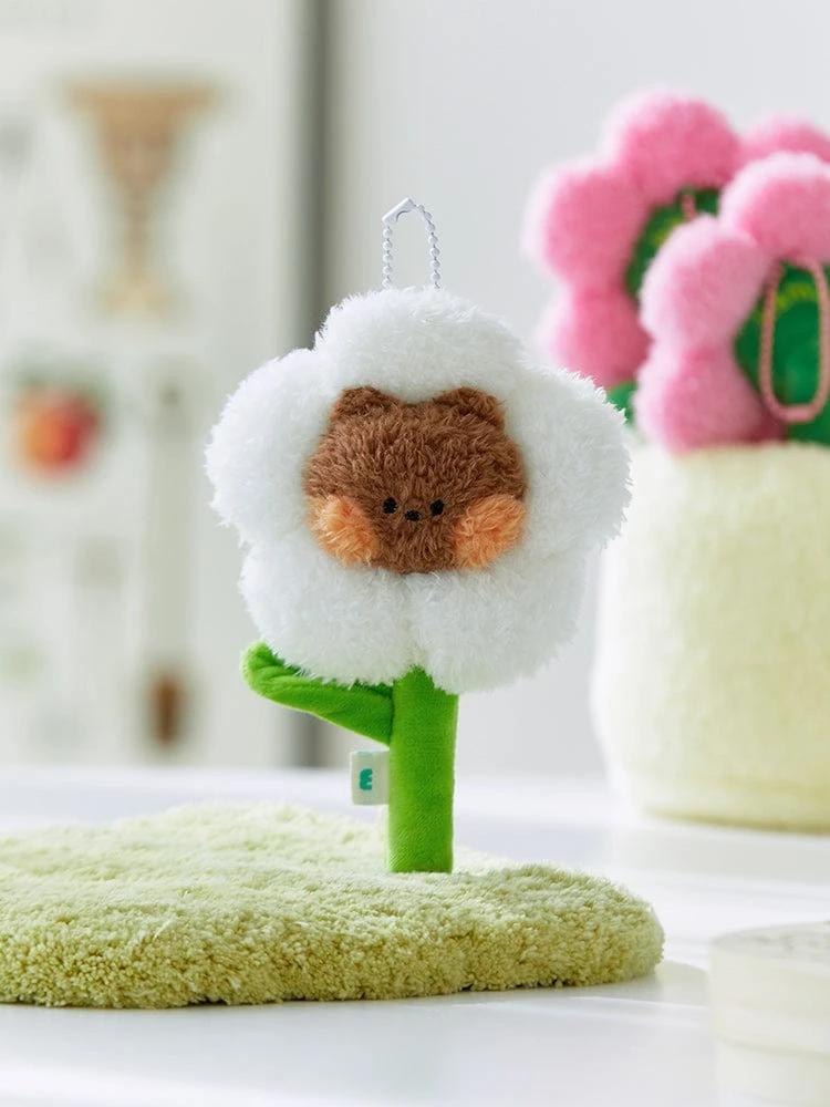 LINE FRIENDS minini Bunny Flower Plush Keyring