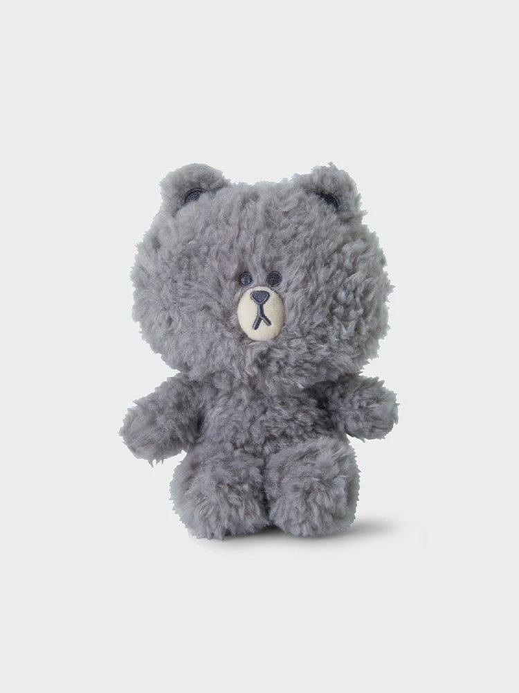 LINE FRIENDS Color Brown Gray Small Sitting Doll