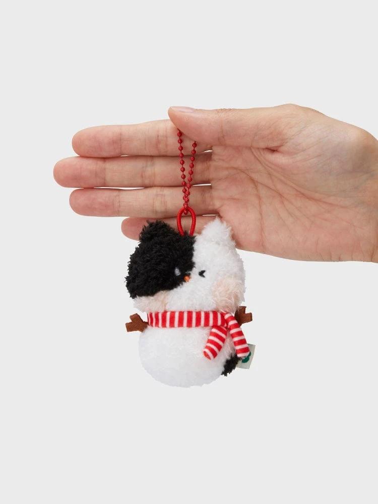 LINE FRIENDS Jenini Mini Minini Holiday Plush Keychain